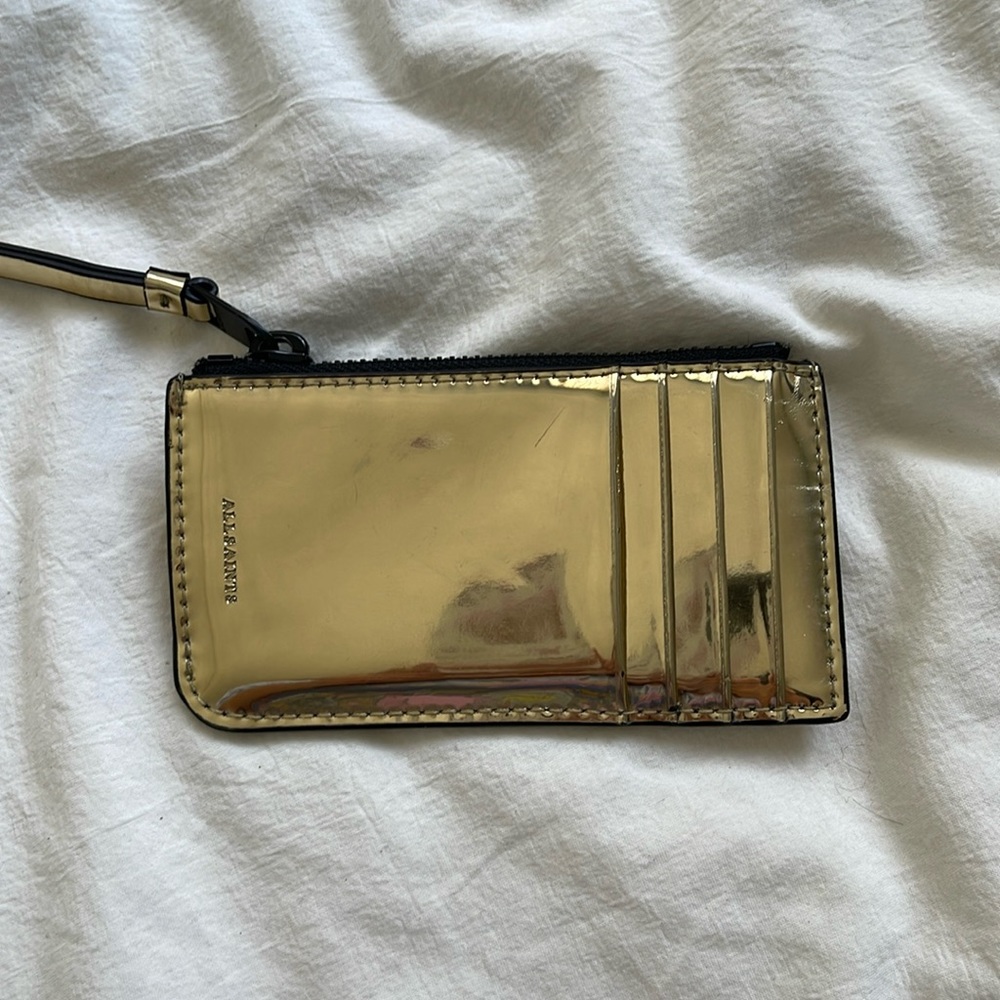 AllSaints Marlborough Leather Card Holder